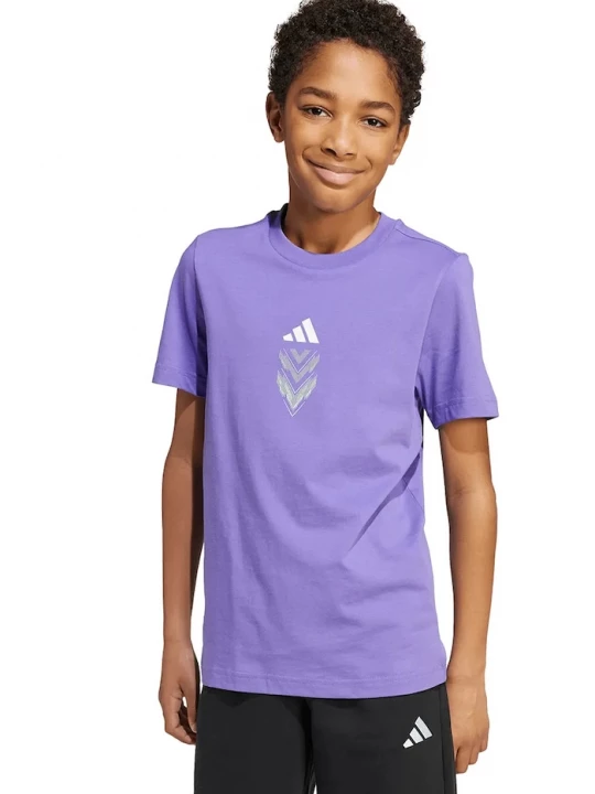Obrázek produktu adidas Performance Dětské bavlněné tričko adidas Performance fialová