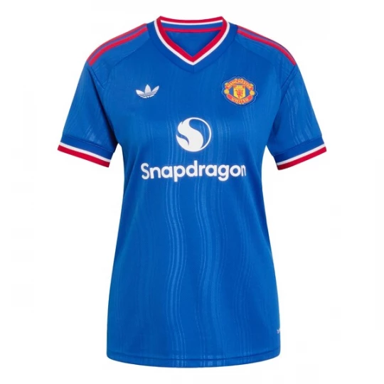 Obrázek produktu ADIDAS PERFORMANCE Funkční tričko 'Manchester United 26 / 27' královská modrá / tmavě oranžová / červená třešeň / bílá