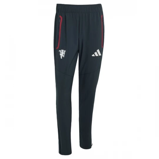 Obrázek produktu ADIDAS PERFORMANCE Sportovní kalhoty 'Manchester United Tiro' tmavě zelená / jasně červená / bílá