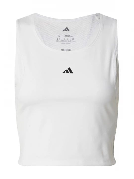 Obrázek produktu ADIDAS PERFORMANCE Sportovní top 'TECHFIT Cropped Training Tank' černá / bílá