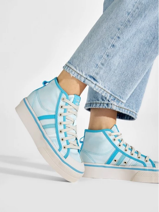 Obrázek produktu adidas Plátěnky Nizza Platform Mid GX4604 Modrá