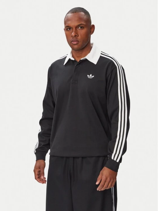 Obrázek produktu adidas Polokošile 3-Stripes Rugby Longsleeve Polo KE3576 Černá Regular Fit