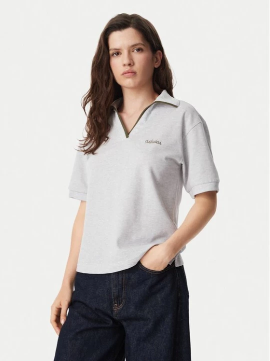 Obrázek produktu adidas Polokošile Seasonal Essentials Colorpop Polo With Embroidered Graphic KV6855 Šedá Regular Fit