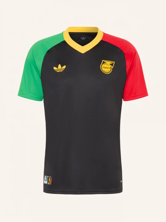Obrázek produktu Adidas Rozcvičovací Tričko Jamaika 26 Venku černá / červená / zelená