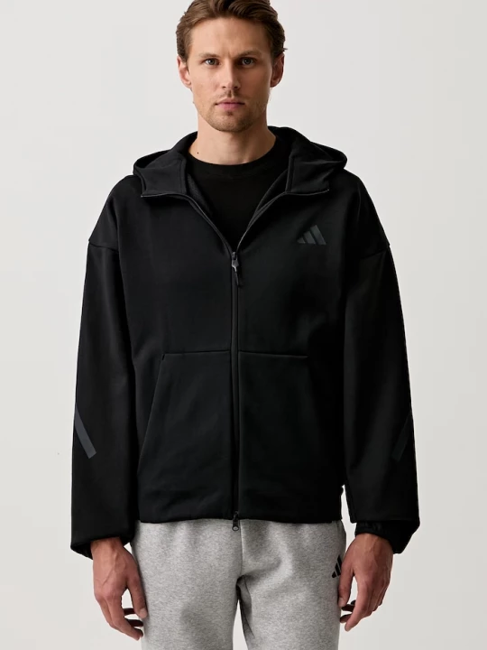 Obrázek produktu adidas rozepínací mikina pánská bavlnou Z.N.E. černá