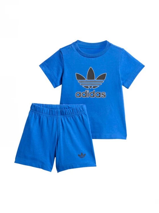 Obrázek produktu adidas Sada T-shirt a šortky Big Logo Execution KA2652 Modrá Regular Fit