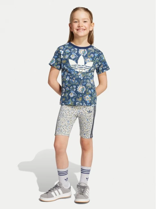 Obrázek produktu adidas Sada T-shirt a šortky Liberty London JV7722 Tmavomodrá Slim Fit