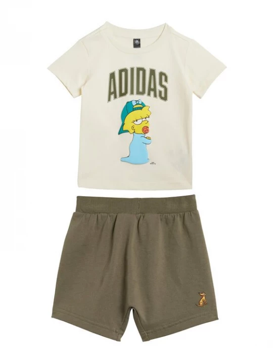 Obrázek produktu adidas Sada T-shirt a šortky The Simpsons JL9174 Béžová Regular Fit
