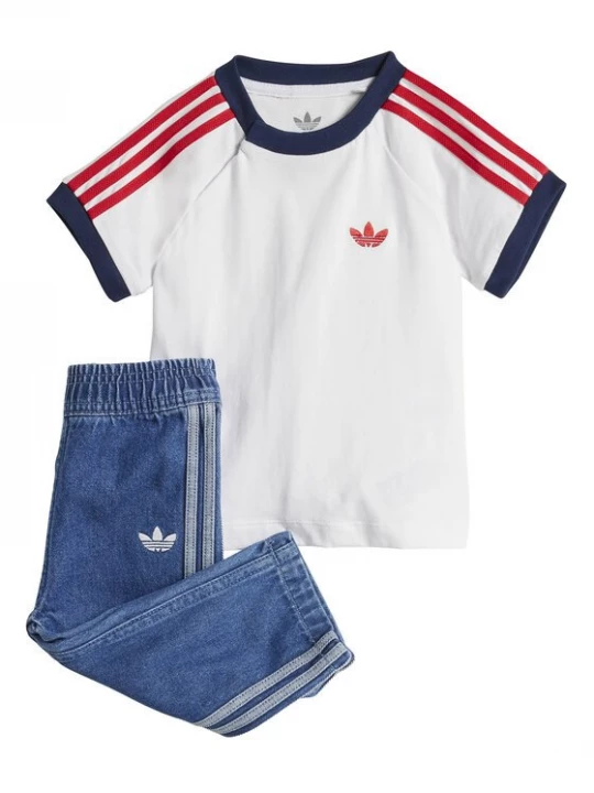 Obrázek produktu adidas Sada tričko a kalhoty Denim JC7863 Modrá Regular Fit