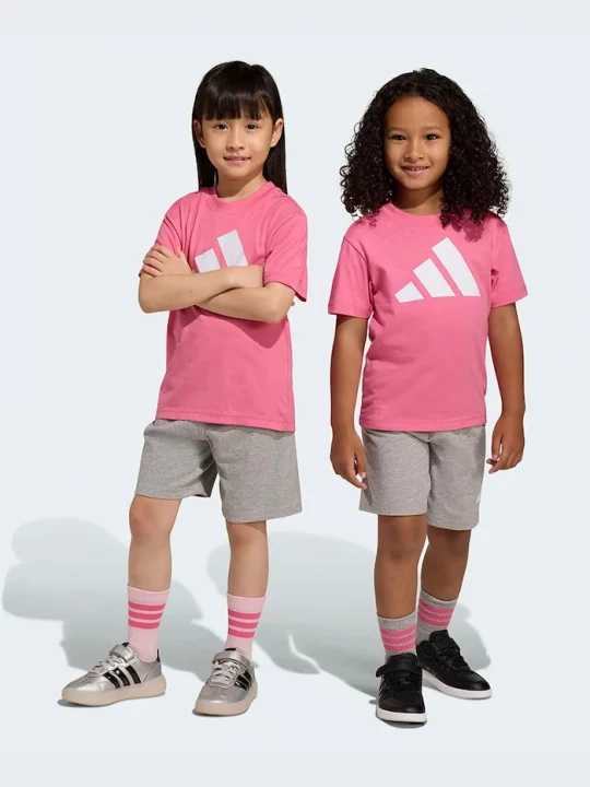 Obrázek produktu adidas set dětský bavlněný růžová