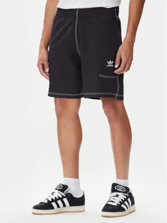 Obrázek produktu adidas Sportovní kraťasy Trefoil Essentials KA8539 Černá Loose Fit