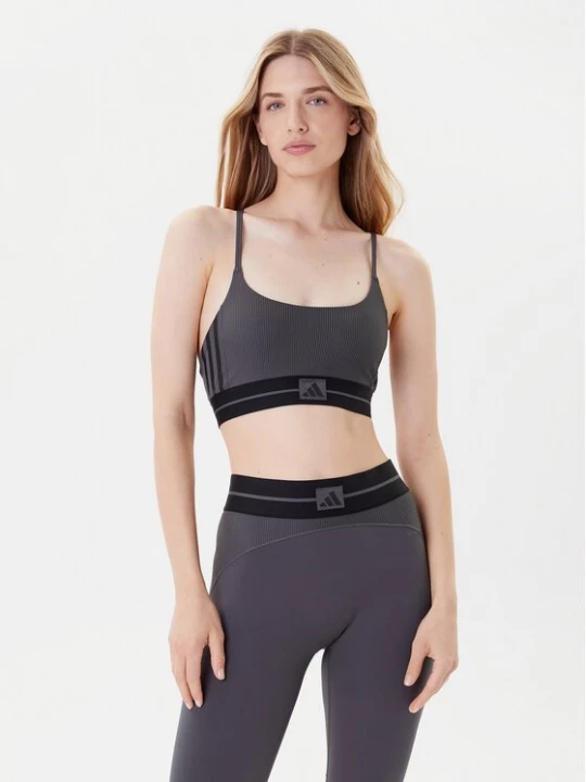 Obrázek produktu adidas Sportovní podprsenka Hyperglam JN2661 Šedá Slim Fit