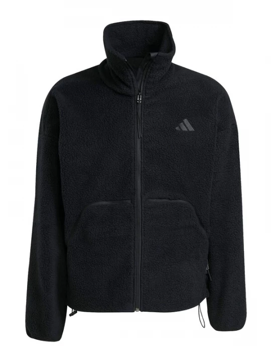 Obrázek produktu ADIDAS SPORTSWEAR Funkční fleecová mikina 'City Tech High Pile Fleece Full-Zip' černá