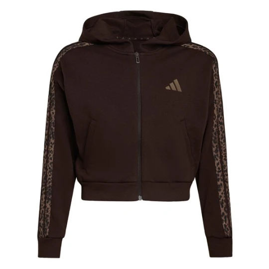 Obrázek produktu ADIDAS SPORTSWEAR Mikina 'Seasonals Animal Full Zip' brokátová / tmavě hnědá / černá