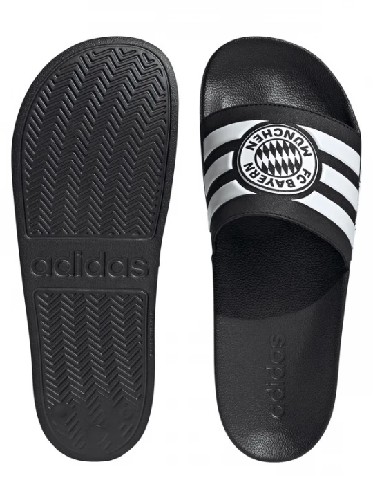 Obrázek produktu ADIDAS SPORTSWEAR Pantofle 'Adilette Bayern Munich' černá / bílá