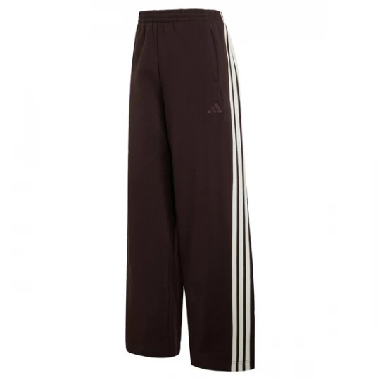 Obrázek produktu ADIDAS SPORTSWEAR Sportovní kalhoty 'adidas KIT 3-Stripes Wide' čokoládová / bílá