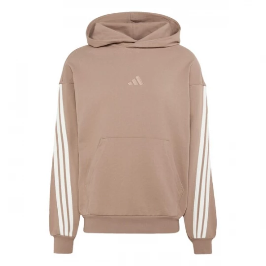 Obrázek produktu ADIDAS SPORTSWEAR Sportovní mikina 'ADIDAS KIT 3-STRIPES' tmavě béžová / bílá