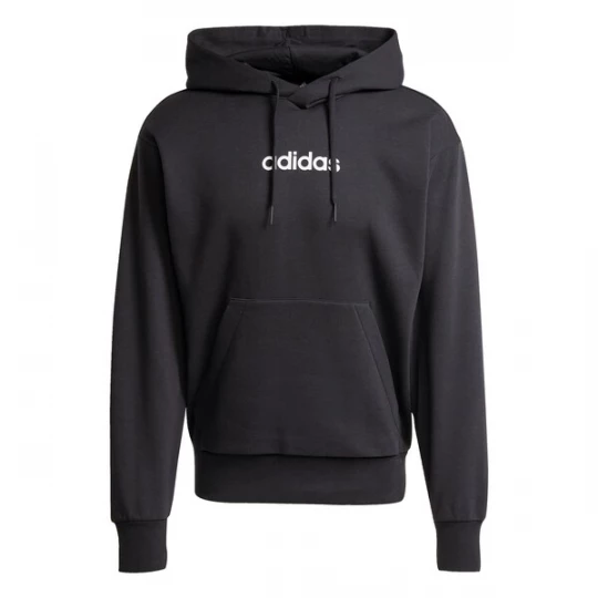Obrázek produktu ADIDAS SPORTSWEAR Sportovní mikina 'ESSENTIALS LINEAR FLEECE' černá / bílá
