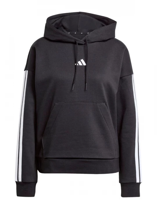 Obrázek produktu ADIDAS SPORTSWEAR Sportovní mikina 'ESSENTIALS 3-STRIPES FLEECE' černá / bílá