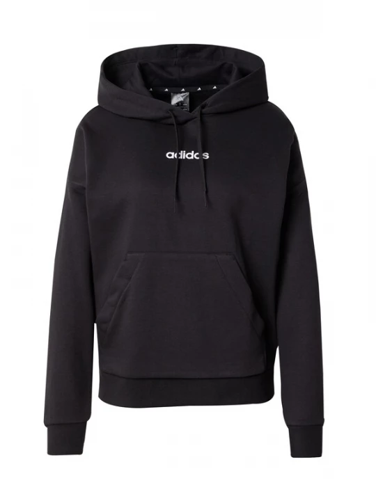 Obrázek produktu ADIDAS SPORTSWEAR Sportovní mikina 'ESSENTIALS LINEAR FLEECE' černá / bílá