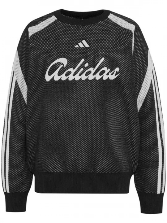 Obrázek produktu ADIDAS SPORTSWEAR Sportovní svetr černá / bílá