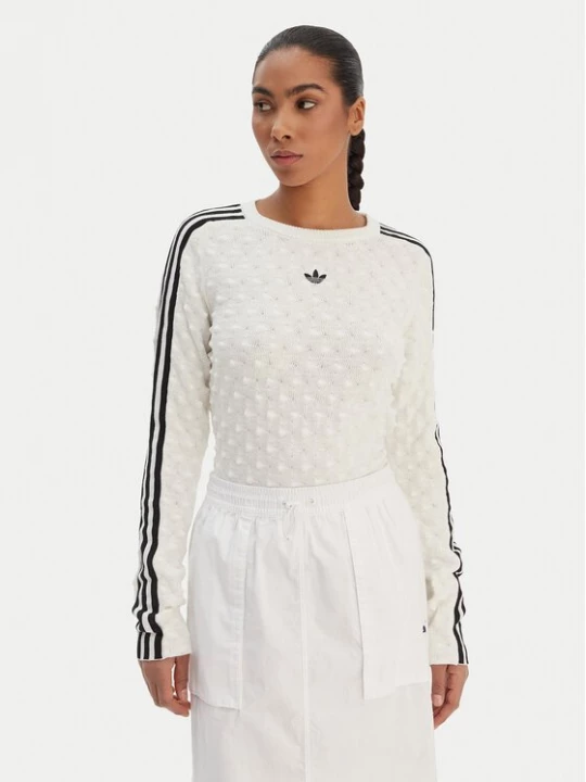 Obrázek produktu adidas Svetr Solid Spike KS6461 Écru Slim Fit