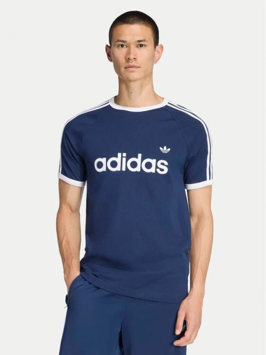 Obrázek produktu adidas T-Shirt 3-Stripes Ringer KF0419 Tmavomodrá Slim Fit