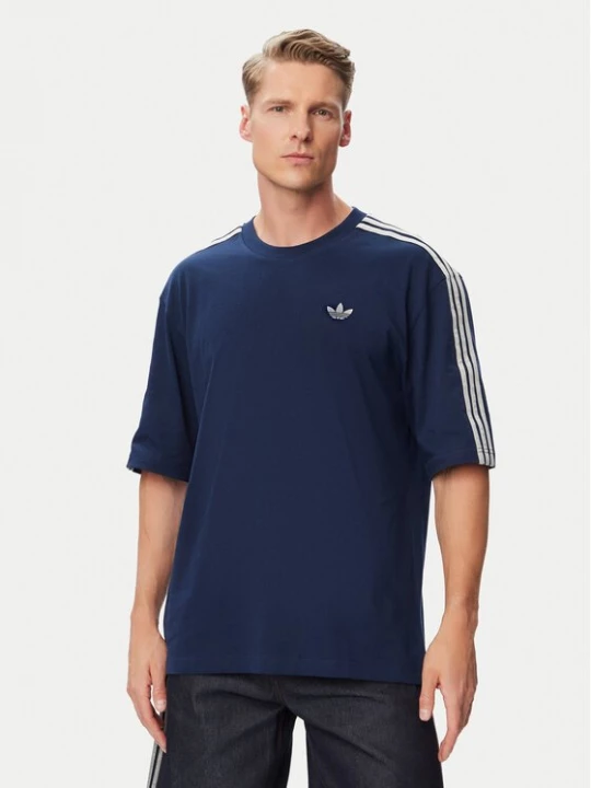 Obrázek produktu adidas T-Shirt Adicolor 3-Stripes Oversized Tee KS7414 Tmavomodrá Oversize