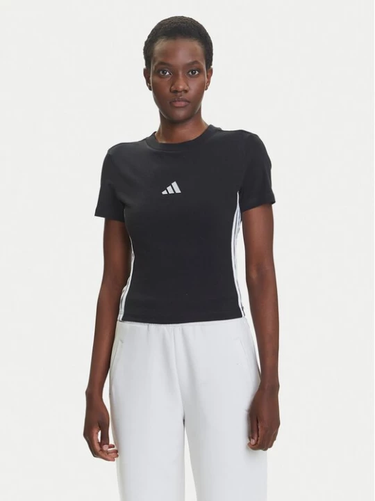 Obrázek produktu adidas T-Shirt Essentials 3-Stripes JC8325 Černá Slim Fit