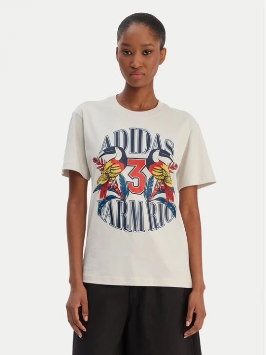 Obrázek produktu adidas T-Shirt Farm Rio Graphic KD4641 Écru Regular Fit Krémová