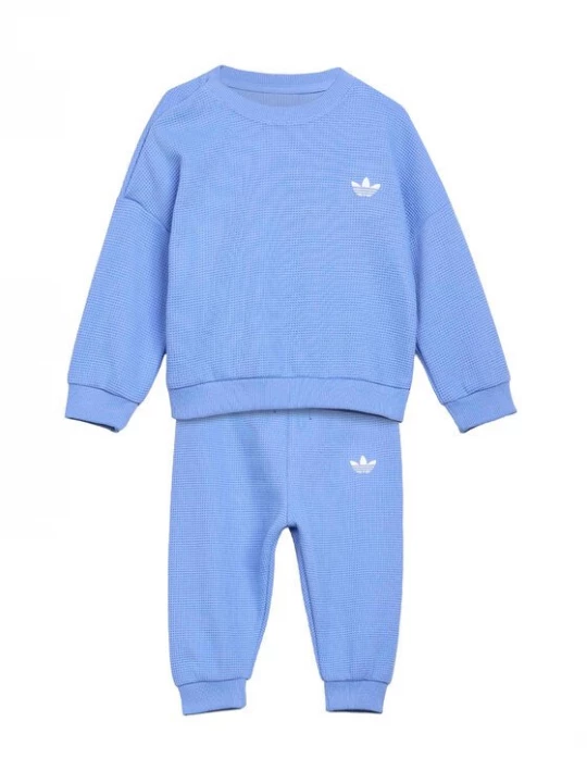 Obrázek produktu adidas Tepláková souprava Loose Waffle Sweat Jogger Set KT1799 Modrá Regular Fit