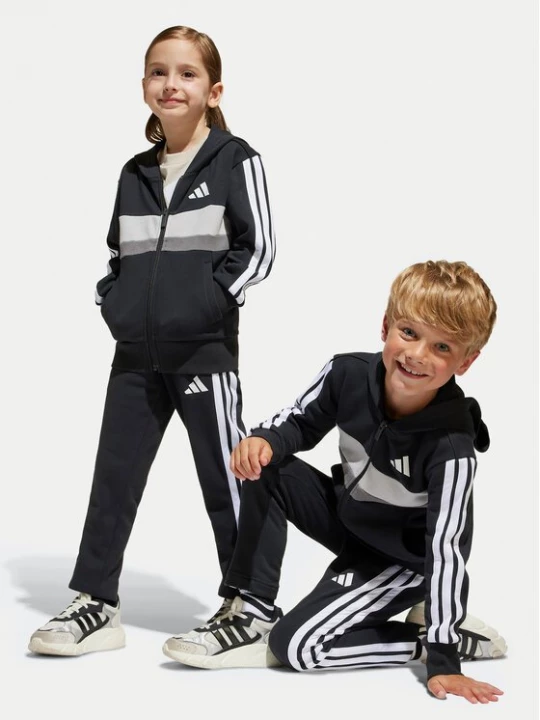 Obrázek produktu adidas Tepláková souprava Seasonal Essentials Tiberio 3-Stripes JY0520 Černá Regular Fit