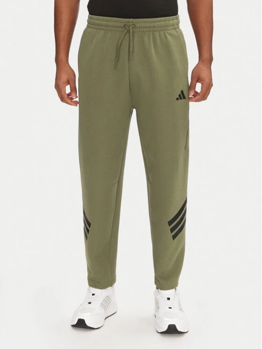 Obrázek produktu adidas Teplákové kalhoty Future Icons 3-Stripes JD4891 Zelená Loose Fit