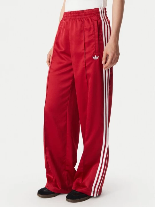 Obrázek produktu adidas Teplákové kalhoty Satin Sst Loose Trackpant KS7338 Červená Relaxed Fit