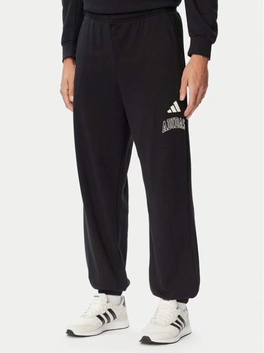 Obrázek produktu adidas Teplákové kalhoty Seasonal Essentials Collegiate French Terry Cuffed KF4264 Černá Regular Fit