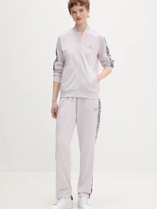 Obrázek produktu adidas teplákový set dámský The 3-Stripes fialová