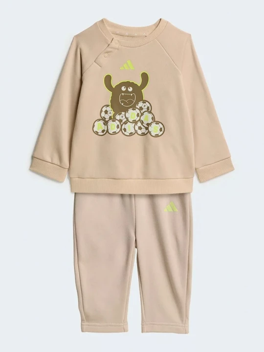 Obrázek produktu adidas teplákový set dětský s bavlnou béžová