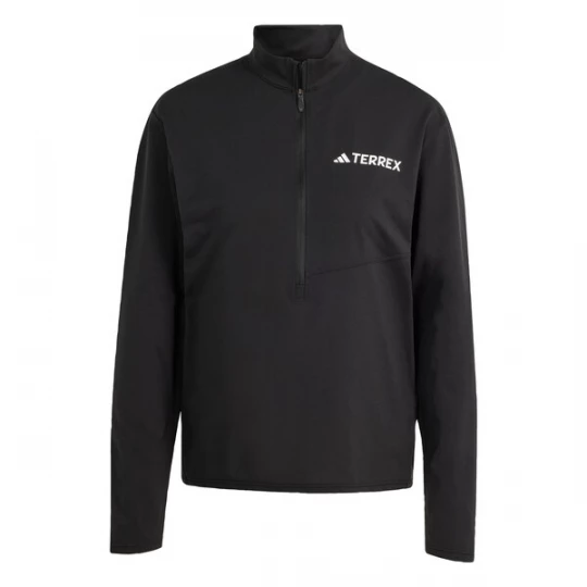 Obrázek produktu ADIDAS TERREX Funkční tričko 'Multi Climacool 1 / 2 Zip Long Sleeve' černá / bílá