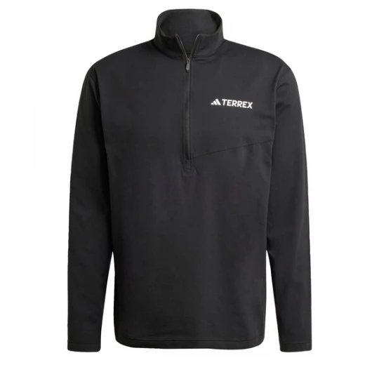 Obrázek produktu ADIDAS TERREX Funkční tričko 'Multi Climacool 1 / 2 Zip Long Sleeve' černá / bílá