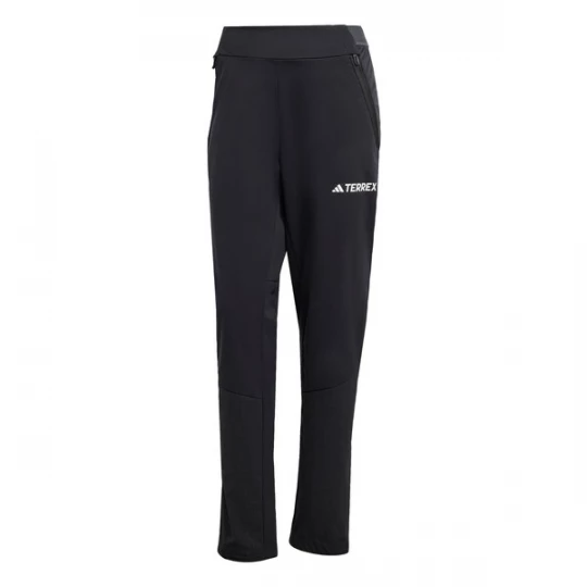 Obrázek produktu ADIDAS TERREX Sportovní kalhoty 'Xperior Cross-Country Ski Softshell' černá / bílá