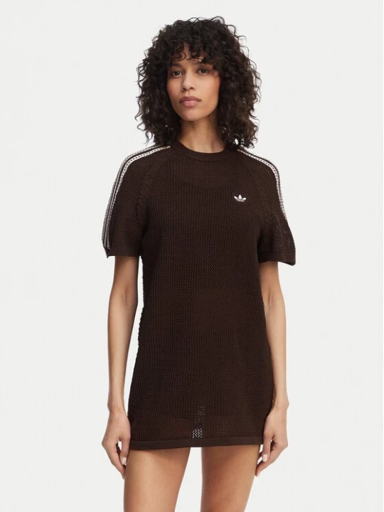 Obrázek produktu adidas Úpletové šaty Knitted Crochet KE0203 Hnědá Loose Fit