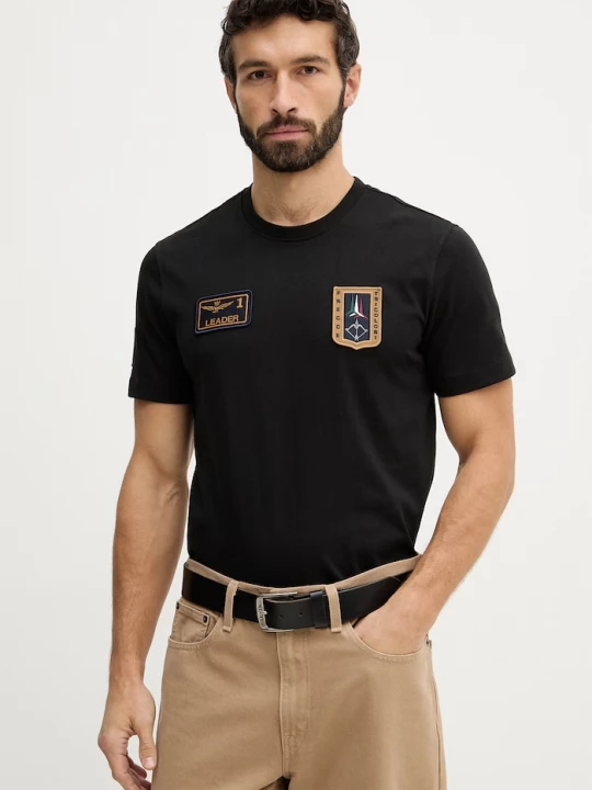 Obrázek produktu Aeronautica Militare Bavlněné tričko Aeronautica Militare černá