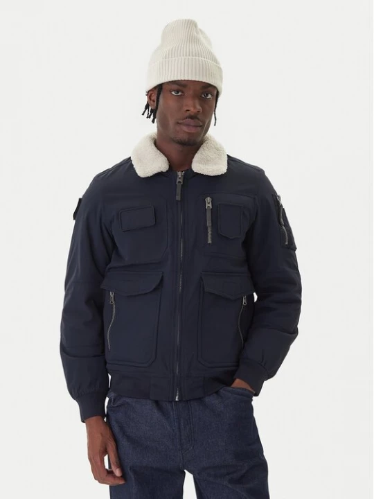 Obrázek produktu Aeronautica Militare Bunda bomber 252AB3024UCT03151 Tmavomodrá Regular Fit
