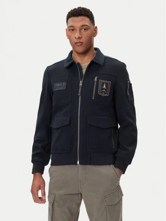 Obrázek produktu Aeronautica Militare Bunda bomber 252AM1380UL00902 Tmavomodrá Regular Fit