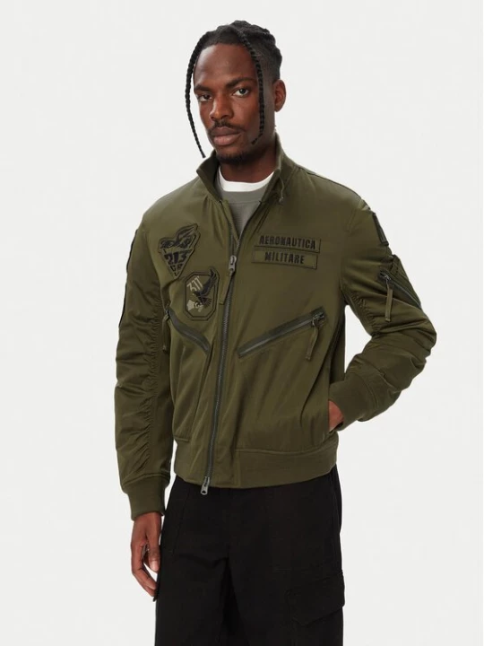 Obrázek produktu Aeronautica Militare Bunda bomber 262AB3077UCT04361 Khaki Regular Fit