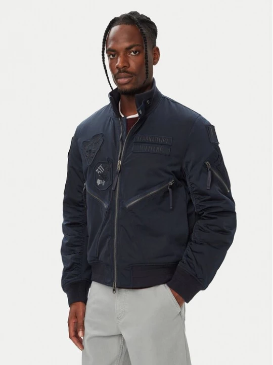 Obrázek produktu Aeronautica Militare Bunda bomber 262AB3077UCT04361 Tmavomodrá Regular Fit
