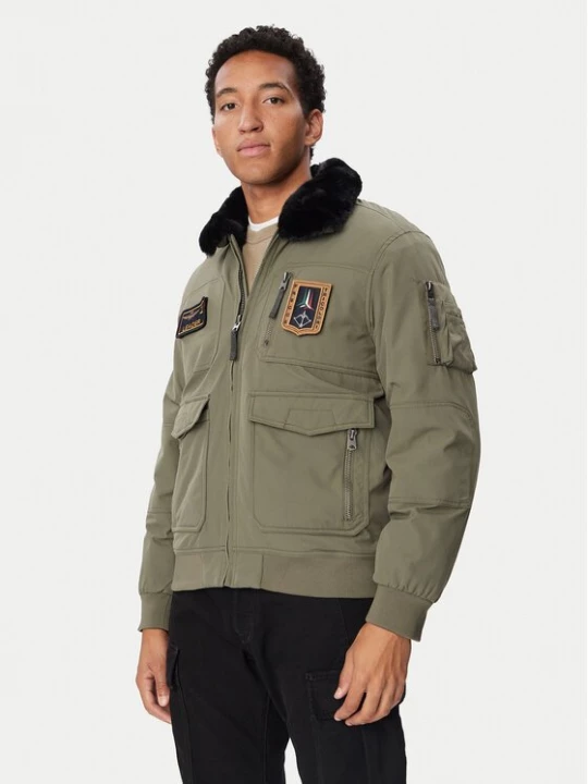 Obrázek produktu Aeronautica Militare Bunda pro přechodné období 262AB3108UCT03151 Khaki Regular Fit