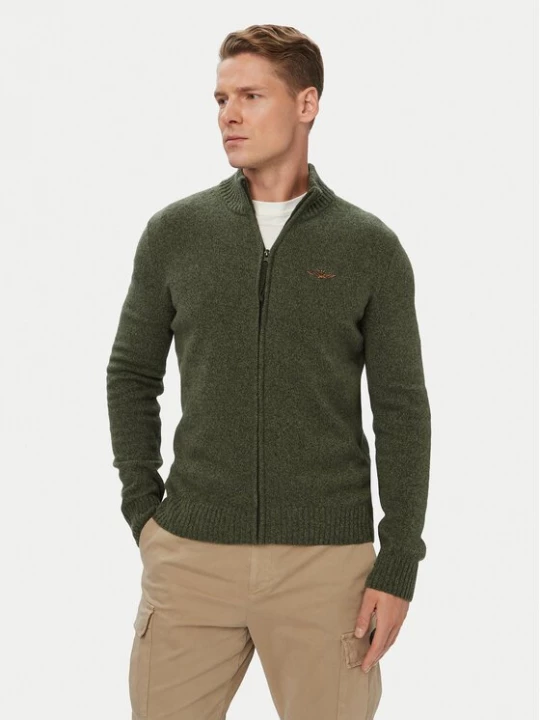 Obrázek produktu Aeronautica Militare Kardigan 262MA1646UL00924 Khaki Regular Fit
