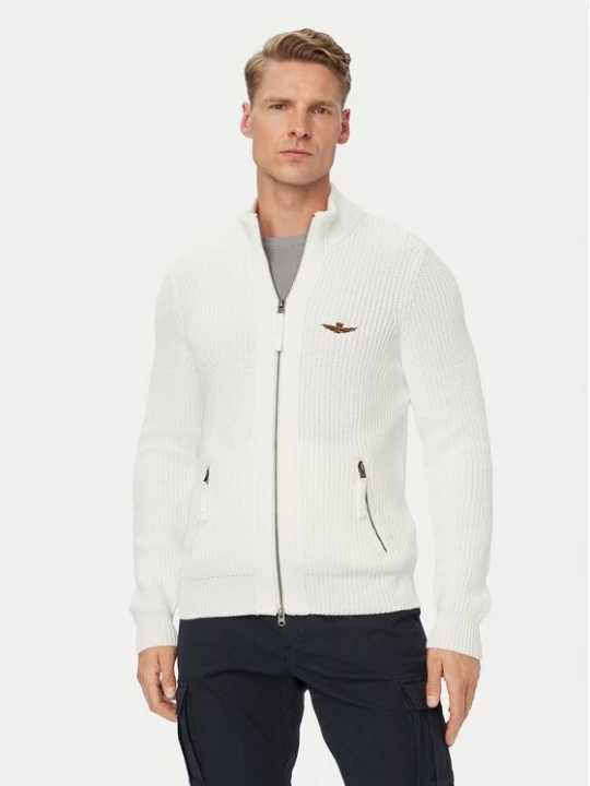 Obrázek produktu Aeronautica Militare Kardigan 262MA1664UL00409 Krémová Regular Fit