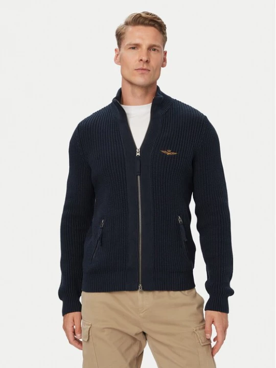 Obrázek produktu Aeronautica Militare Kardigan 262MA1664UL00409 Tmavomodrá Regular Fit